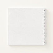 ロマンチックな金ゴールドはっきりしたフローラ私たちのバケットリスト ノートブック (裏面)