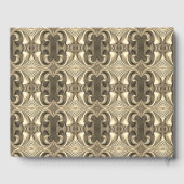 ロマンチックな金ゴールドハートサテンボウ ゲストブック (裏面)