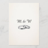 ロマンチックな金ゴールド&ユーカリ結婚プタス メニュー (裏面)
