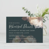 ロマンチックな開花エレガントリハーサルディナー 招待状 (スタンド正面)