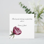 ロマンチックな開花フローラ牡丹 サンキューカード (スタンド正面)
