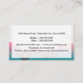 ロマンチックな雲 名刺 (裏面)