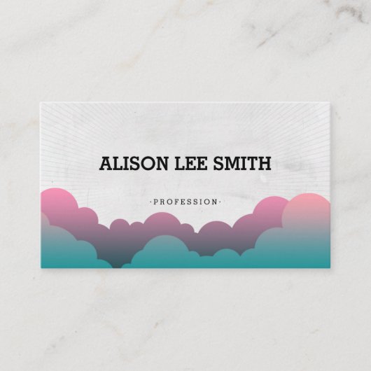 ロマンチックな雲 名刺 (正面)