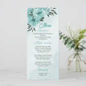 ロマンチックな青い花結婚の緑 メニュー (スタンド正面)