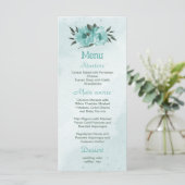 ロマンチックな青い花結婚の緑 メニュー (スタンド正面)