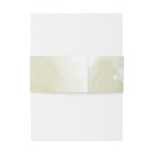 ロマンチックな青い花結婚緑 招待状ベリーバンド (裏面例)