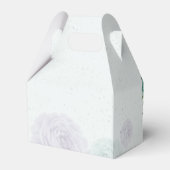 ロマンチックな青と紫の花の緑結婚色 フェイバーボックス (裏面サイド)