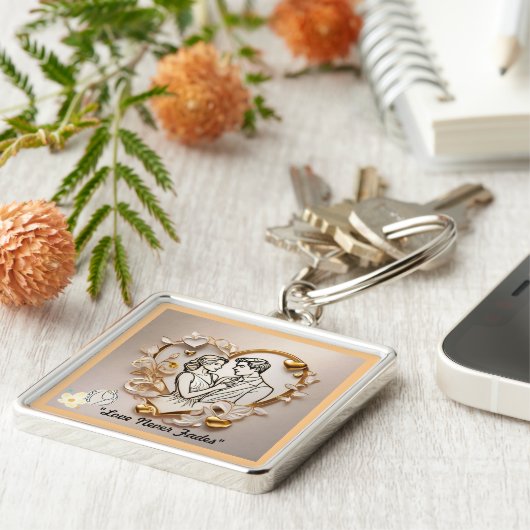 「ロマンチックな静謐さが見つかった」 キーホルダー (側面)