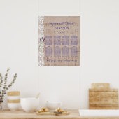 ロマンチックな音楽ラベ結婚ンダーのシーティングチャート ポスター (キッチン)