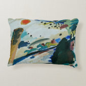 ロマンチックな風景バイワッシリーカンディンスキー アクセントクッション (裏面)