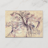 ロマンチックな風景、ホワイトパール紙 名刺 (裏面)