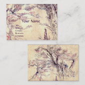 ロマンチックな風景、卵殻 名刺 (正面/裏面)