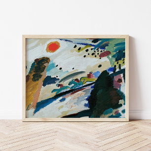 ロマンチックな風景 Kandinsky ポスター