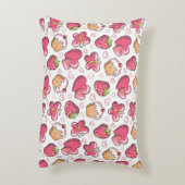 ロマンチックな食糧パターン アクセントクッション (裏面(縦))