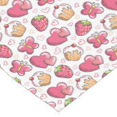 ロマンチックな食糧パターン ショートテーブルランナー (コーナー)