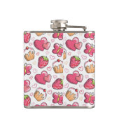 ロマンチックな食糧パターン フラスク (裏面)