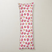 ロマンチックな食糧パターン ボディピロー (裏面 (縦))