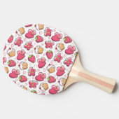 ロマンチックな食糧パターン 卓球ラケット (横)