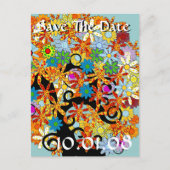 ロマンチックな魅惑の森の木 案内ポストカード (正面)