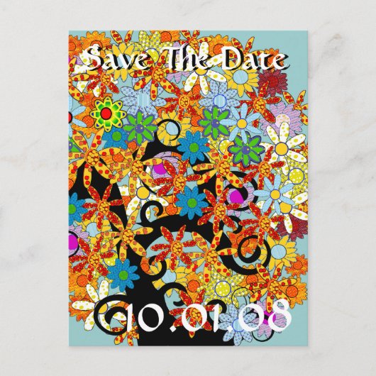 ロマンチックな魅惑の森の木 案内ポストカード (正面)