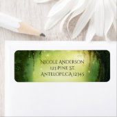 ロマンチックな魅惑の森の素朴住所 シール (インサイチュ)