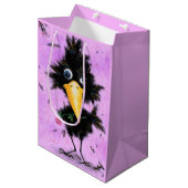 ロマンチックな鳥とバラのユーモア ギフトバッグ (正面アングル)