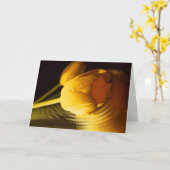 ロマンチックな黄色のチューリップ カード (黄色い花)