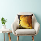 ロマンチックな黄色のチューリップ クッション (椅子)