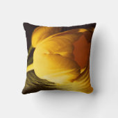 ロマンチックな黄色のチューリップ クッション (裏面)