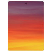 ロマンチックな黄色のチューリップ クリップボード (裏面)