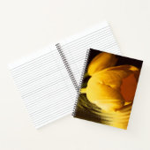 ロマンチックな黄色のチューリップ ノートブック (内部)