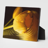 ロマンチックな黄色のチューリップ フォトプラーク (側面)
