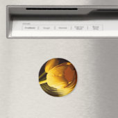 ロマンチックな黄色のチューリップ マグネット (インサイチュ (食洗機))