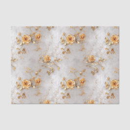 ロマンチックな黄色のバラ 薄葉紙