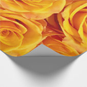 ロマンチックな黄色バラ ラッピングペーパー (角)