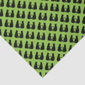 ロマンチックな黒猫とラヴハート結婚シェイプ 薄葉紙 (詳細)