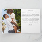 ロマンチックな黒5枚の写真I Love You Valentine's Day カード (内部)