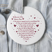 ロマンチックな10の理由なぜバレンタインホリデー 缶バッジ (インサイチュ)