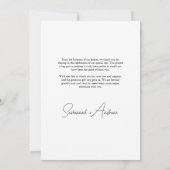 ロマンチックな4の写真のコラージュ結婚をありがとう サンキューカード (裏面)