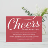 ロマンチックな40周年結婚記念日パーティー招待状 招待状 (スタンド正面)