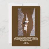 ロマンチックな「たった今結婚しました」サンセットパーソナライズされたカップル (裏面)