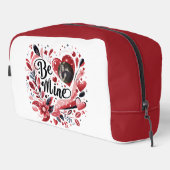 ロマンチックな"ビー峰"引用文ダーク赤いハートボヘミア ドップキット (右コーナー)