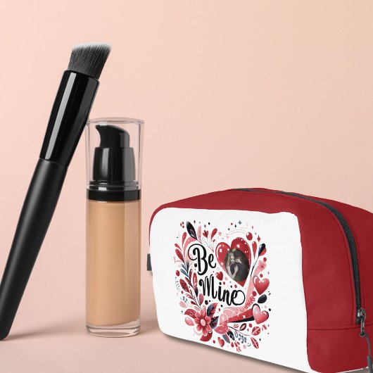 ロマンチックな"ビー峰"引用文ダーク赤いハートボヘミア ドップキット