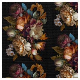 ロマンチックな「旧世界」フローラルパターン ファブリック