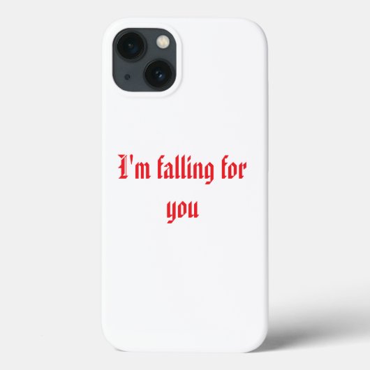 ロマンチックな"私はあなたのために落ちている" iPhoneケース Case-Mate iPhoneケース (裏面)