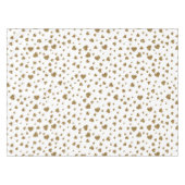 ロマンチックな「私はあなたを愛する」金ゴールドフェイクグリッターハート テーブルクロス (正面(横))