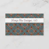 ロマンチックな（紋章の）フラ・ダ・リの名刺 名刺 (裏面)