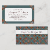 ロマンチックな（紋章の）フラ・ダ・リの名刺 名刺 (正面/裏面)