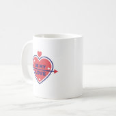 ロマンチックな「Be My Love」コーヒー コーヒーマグカップ (正面左)