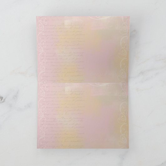 ロマンチックなAmore カード (内部)